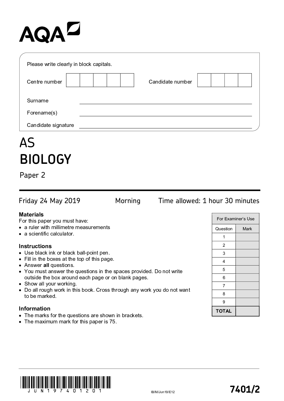 AQA A Level Biology Revision 950 Questions and Answers 2022 Graded A+